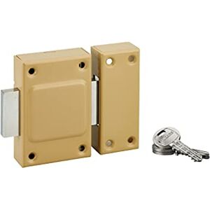 THIRARD Verrou Sans Bouton Etendard pour Porte de Cave Cylindre Laiton 40 mm Ø 21 mm Acier 3 Clés Plates Crantées Hauteur 88 mm Largeur 61 mm Epoxy Bronze - Publicité THIRARD Verrou Sans Bouton Etendard pour Porte de Cave Cylindre Laiton 40 mm Ø 21 mm Acier 3 Clés Plates Crantées Hauteur 88 mm Largeur 61 mm Epoxy Bronze - Publicité