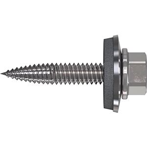 REFABO RP-T2 Plus Lot de 100 vis à tôle mince 6,0 x 25 mm avec tête hexagonale et joint E16, bi-métal A2, acier galvanisé - Publicité REFABO RP-T2 Plus Lot de 100 vis à tôle mince 6,0 x 25 mm avec tête hexagonale et joint E16, bi-métal A2, acier galvanisé - Publicité