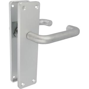 Amig Poignée de porte avec plaque : Poignée pour portes intérieures ou extérieures : Matière : Aluminium anodisé : Couleur : Argent : Taille : 222x55x10mm - Publicité Amig Poignée de porte avec plaque : Poignée pour portes intérieures ou extérieures : Matière : Aluminium anodisé : Couleur : Argent : Taille : 222x55x10mm - Publicité