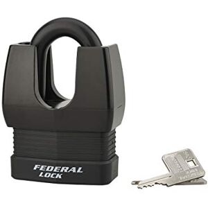 THIRARD Cadenas à Clé Fédéral Lock Docker 65 mm Acier Cémenté Double Verrouillage Anse Protégée PVC 2 Clés Laiton Nickelé Idéal pour Portail et Garage Noir - Publicité THIRARD Cadenas à Clé Fédéral Lock Docker 65 mm Acier Cémenté Double Verrouillage Anse Protégée PVC 2 Clés Laiton Nickelé Idéal pour Portail et Garage Noir - Publicité