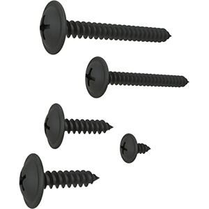 AUPROTEC Vis à Tôle cruciforme tête bombée plate avec rondelle galvanisé noir: 4,8 x 32 mm, 30 pièces - Publicité AUPROTEC Vis à Tôle cruciforme tête bombée plate avec rondelle galvanisé noir: 4,8 x 32 mm, 30 pièces - Publicité