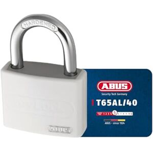 ABUS Cadenas T65AL/40 myLOCK inscriptible individuellement cadenas à broche corps de serrure en aluminium massif niveau de sécurité 5 blanc - Publicité ABUS Cadenas T65AL/40 myLOCK inscriptible individuellement cadenas à broche corps de serrure en aluminium massif niveau de sécurité 5 blanc - Publicité