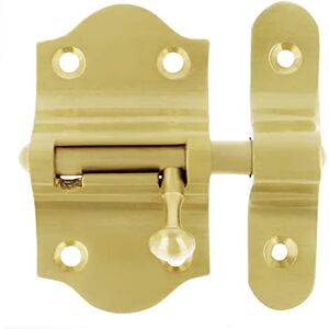 Amig Goupille de suspension pour portes Mod.720 30 x 53 mm Loquet de sécurité pour fermeture horizontale En laiton avec finition dorée mate Comprend des pneus - Publicité Amig Goupille de suspension pour portes Mod.720 30 x 53 mm Loquet de sécurité pour fermeture horizontale En laiton avec finition dorée mate Comprend des pneus - Publicité