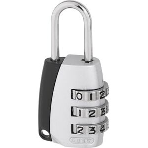 ABUS Cadenas à combinaison 155/20, boîtier en zinc moulé sous pression, code réglable individuellement, pour valises et casiers niveau de sécurité 3, argenté - Publicité ABUS Cadenas à combinaison 155/20, boîtier en zinc moulé sous pression, code réglable individuellement, pour valises et casiers niveau de sécurité 3, argenté - Publicité