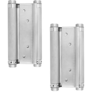 YIXNSW Charnière de Porte Lourde en Acier Inoxydable Lot de 2 Charnières Pendulaires Double Action 8.8×16.5cm avec 16 Vis pour Portes Battantes, Portails, Meubles, Saloon, Café, Bar - Publicité YIXNSW Charnière de Porte Lourde en Acier Inoxydable Lot de 2 Charnières Pendulaires Double Action 8.8×16.5cm avec 16 Vis pour Portes Battantes, Portails, Meubles, Saloon, Café, Bar - Publicité