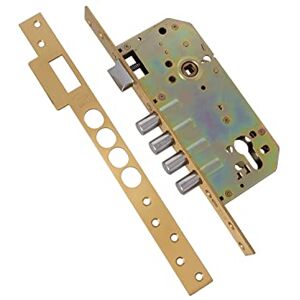 Amig Serrure à encastrer Mod.100 Base Front et Support en Acier Corps en Laiton pour Portes en Bois d'entrée avec poignée réversible pour poignées de 8 mm - Publicité Amig Serrure à encastrer Mod.100 Base Front et Support en Acier Corps en Laiton pour Portes en Bois d'entrée avec poignée réversible pour poignées de 8 mm - Publicité