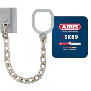 ABUS Chaîne de porte SK89 pour porte d'entrée et porte d'appartement convient aux portes fermant à gauche et à droite - Publicité ABUS Chaîne de porte SK89 pour porte d'entrée et porte d'appartement convient aux portes fermant à gauche et à droite - Publicité