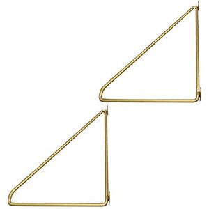 jiajulashou123 Support D'étagère en Triangle en Métal Triangle DIY Décoratif Équerres Murale 2 Pièces Étagères Flottantes Doré Équerre De Fixation Support De Rangement,pour Étagères Flottantes(33mm*25mm) - Publicité jiajulashou123 Support D'étagère en Triangle en Métal Triangle DIY Décoratif Équerres Murale 2 Pièces Étagères Flottantes Doré Équerre De Fixation Support De Rangement,pour Étagères Flottantes(33mm*25mm) - Publicité