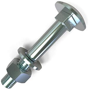 AUPROTEC Boulons M6 tête ronde collet carré Vis TRCC avec Écrou et Rondelle Longueurs 20-120mm choix: 20 x M6x65 - Publicité AUPROTEC Boulons M6 tête ronde collet carré Vis TRCC avec Écrou et Rondelle Longueurs 20-120mm choix: 20 x M6x65 - Publicité