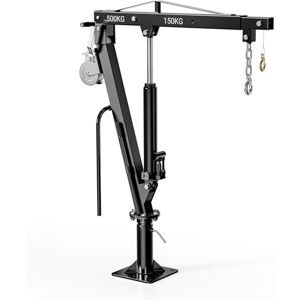 WilTec Grue de levage pour Pick up ou Remorque – Charge max. 500 kg – Hauteur max. 1770 mm – Tête pivotante 360°, Treuil, Manivelle et Socle massif – Chèvre monte charge chargement et déchargement - Publicité WilTec Grue de levage pour Pick up ou Remorque – Charge max. 500 kg – Hauteur max. 1770 mm – Tête pivotante 360°, Treuil, Manivelle et Socle massif – Chèvre monte charge chargement et déchargement - Publicité