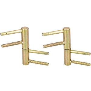 KOTARBAU Lot de 2 charnières de porte universelles en laiton 20 mm Robuste Capacité de charge élevée Tête cylindrique réglable - Publicité KOTARBAU Lot de 2 charnières de porte universelles en laiton 20 mm Robuste Capacité de charge élevée Tête cylindrique réglable - Publicité