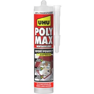UHU POLY MAX 10 Secondes Pouvoir Instantané Transparent - Colle - Publicité UHU POLY MAX 10 Secondes Pouvoir Instantané Transparent - Colle - Publicité