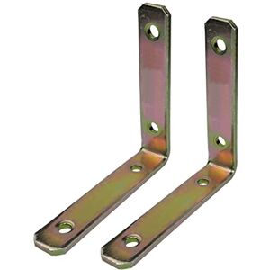 AERZETIX C58905 Lot de 2 Équerres pattes d'assemblage renforcées 100x100x20x4 mm à angle droit à 4 trous ronds montage renforcement fixation étagères meuble bois en acier jaune S235 - Publicité AERZETIX C58905 Lot de 2 Équerres pattes d'assemblage renforcées 100x100x20x4 mm à angle droit à 4 trous ronds montage renforcement fixation étagères meuble bois en acier jaune S235 - Publicité