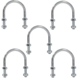 AERZETIX C59047 Lot de 5 Boulons en forme "U" pour tuyau 1 1/2" et 4 écrous M8x80 mm pour tuyauterie à diamètre 1 1/2" ~49 mm DIN3570 en acier zingué couleur argent - Publicité AERZETIX C59047 Lot de 5 Boulons en forme "U" pour tuyau 1 1/2" et 4 écrous M8x80 mm pour tuyauterie à diamètre 1 1/2" ~49 mm DIN3570 en acier zingué couleur argent - Publicité