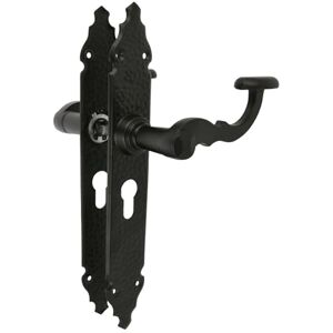 Amig Lot de 2 poignées pour portes de passage Mod.100PB47 280 x 45 x 3,5 mm Carré 8 mm Pour utilisation avec serrures à encastrer Type fer forgé Zamak finition noire - Publicité Amig Lot de 2 poignées pour portes de passage Mod.100PB47 280 x 45 x 3,5 mm Carré 8 mm Pour utilisation avec serrures à encastrer Type fer forgé Zamak finition noire - Publicité