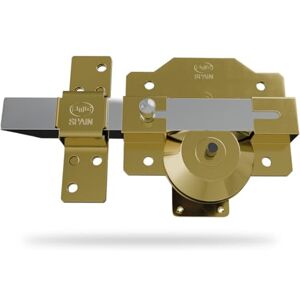 Amig Verrou de Haute Sécurité à Loquet Cylindre 50 mm 90 x 154 mm Acier Or Anti-bumping et Anti-perçage Fermeture à Droite - Publicité Amig Verrou de Haute Sécurité à Loquet Cylindre 50 mm 90 x 154 mm Acier Or Anti-bumping et Anti-perçage Fermeture à Droite - Publicité