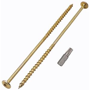 Marcopol Lot de 20 vis à bois en acier galvanisé 6,0 x 200 mm Tête Torx Tête gaufrette Vis à bois Partiellement filetées (20, 6,0 x 200 mm) Jaune - Publicité Marcopol Lot de 20 vis à bois en acier galvanisé 6,0 x 200 mm Tête Torx Tête gaufrette Vis à bois Partiellement filetées (20, 6,0 x 200 mm) Jaune - Publicité