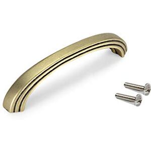 Emuca Poignée pour Meuble, Poignée pour tiroir, Entraxe 128mm, Zamak, Or ancien, Set de 25 - Publicité Emuca Poignée pour Meuble, Poignée pour tiroir, Entraxe 128mm, Zamak, Or ancien, Set de 25 - Publicité