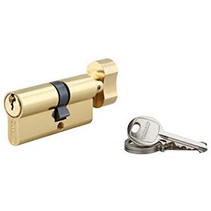 THIRARD Cylindre à bouton 30 x 40 mm laitonné 3 clés - Publicité THIRARD Cylindre à bouton 30 x 40 mm laitonné 3 clés - Publicité