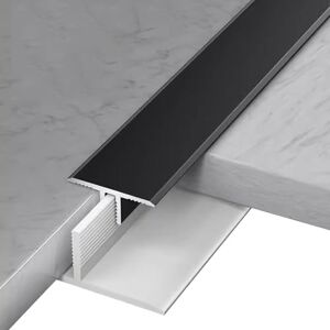 GTPBAO Seuil de porte Seuil De Transition pour Sol Intérieur/Extérieur, Largeur 24,8mm, Alliage D'aluminium Garniture De Bordure De Porte Noire pour Sols Stratifiés En Bois et Vinyle(130cm/51.2 inch) - Publicité GTPBAO Seuil de porte Seuil De Transition pour Sol Intérieur/Extérieur, Largeur 24,8mm, Alliage D'aluminium Garniture De Bordure De Porte Noire pour Sols Stratifiés En Bois et Vinyle(130cm/51.2 inch) - Publicité