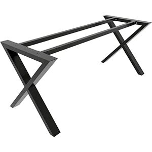 MetaloPro Pieds de Table en Métal Robuste, Cadre de Pied de Table Industriel Moderne en Acier, Structure Stable pour Bureau, Table à Manger et Salon avec Vis et Protections de Sol 150×70×72 cm Noir - Publicité MetaloPro Pieds de Table en Métal Robuste, Cadre de Pied de Table Industriel Moderne en Acier, Structure Stable pour Bureau, Table à Manger et Salon avec Vis et Protections de Sol 150×70×72 cm Noir - Publicité