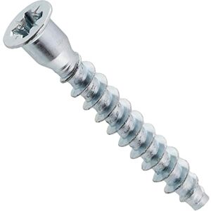 AERZETIX C65817 Lot de 50 Vis euro Ø7x50 mm pour meubles à tête fraisée PZ assemblage de bois confirmat placard commode armoire étagère lit tiroir travaux menuiserie en acier - Publicité AERZETIX C65817 Lot de 50 Vis euro Ø7x50 mm pour meubles à tête fraisée PZ assemblage de bois confirmat placard commode armoire étagère lit tiroir travaux menuiserie en acier - Publicité