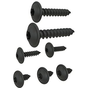 AUPROTEC Vis à Tôle TORX tête bombée plate avec rondelle galvanisé noir: 4,8 x 22 mm, 100 pièces - Publicité AUPROTEC Vis à Tôle TORX tête bombée plate avec rondelle galvanisé noir: 4,8 x 22 mm, 100 pièces - Publicité