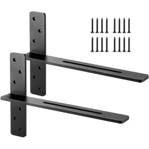 VEVOR Support d'Étagère Flottante, 457,2x73,5x304,8 mm, Supports d'Étagères Murales Invisibles Robustes en T, Lot de 2, Capacité de Charge 90 kg, avec Vis, pour Étagères Flottantes de Salons, Chambres - Publicité VEVOR Support d'Étagère Flottante, 457,2x73,5x304,8 mm, Supports d'Étagères Murales Invisibles Robustes en T, Lot de 2, Capacité de Charge 90 kg, avec Vis, pour Étagères Flottantes de Salons, Chambres - Publicité