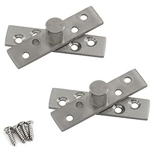 Zerniple Lot de 2 charnières de porte pivotantes en acier inoxydable 75 mm - Publicité Zerniple Lot de 2 charnières de porte pivotantes en acier inoxydable 75 mm - Publicité