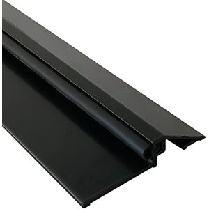 Homewell Seuil de porte (PMR) avec joint, Laqué noir, 1,95m - Publicité Homewell Seuil de porte (PMR) avec joint, Laqué noir, 1,95m - Publicité