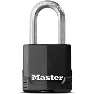 Master Lock Mixte Cadenas d’extérieur de haute sécurité à anse longue à clé en acier laminé avec revêtement anti rouille, Acier, 5,8 cm x 4,9 cm x 2,7 cm - Publicité Master Lock Mixte Cadenas d’extérieur de haute sécurité à anse longue à clé en acier laminé avec revêtement anti rouille, Acier, 5,8 cm x 4,9 cm x 2,7 cm - Publicité