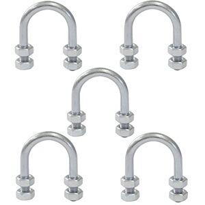 AERZETIX C59044 Lot de 5 Boulons en forme "U" pour tuyau 1/2" et 4 écrous M6x42 mm pour tuyauterie à diamètre 1/2" ~21 mm DIN3570 en acier zingué couleur argent - Publicité AERZETIX C59044 Lot de 5 Boulons en forme "U" pour tuyau 1/2" et 4 écrous M6x42 mm pour tuyauterie à diamètre 1/2" ~21 mm DIN3570 en acier zingué couleur argent - Publicité
