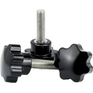 NORAZE Vis à main M4 M5 M6 M8 M10 M12, filetage en acier inoxydable, serrage du pouce, bouton de poignée, boulon en plastique à tête en forme d'étoile, vis à Machine (Color : 50mm (2pcs), Size : M12 (Head - Publicité NORAZE Vis à main M4 M5 M6 M8 M10 M12, filetage en acier inoxydable, serrage du pouce, bouton de poignée, boulon en plastique à tête en forme d'étoile, vis à Machine (Color : 50mm (2pcs), Size : M12 (Head - Publicité