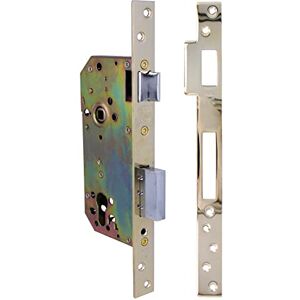 Amig Serrure à mortaise pour portes en bois Avec paleton de fermeture Avant et support en chant carré Entrée de 50 mm Poignée réversible Acier Doré 270 mm - Publicité Amig Serrure à mortaise pour portes en bois Avec paleton de fermeture Avant et support en chant carré Entrée de 50 mm Poignée réversible Acier Doré 270 mm - Publicité