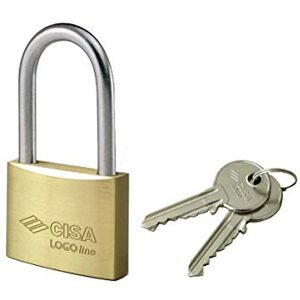 Cisa Cadenas Anse Longue Locking Line, laiton, or, 21011400 - Publicité Cisa Cadenas Anse Longue Locking Line, laiton, or, 21011400 - Publicité