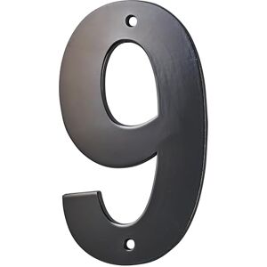 THIRARD - Targa Numero 9 - Noir - 80mm - Métal - nameplate - Publicité THIRARD - Targa Numero 9 - Noir - 80mm - Métal - nameplate - Publicité
