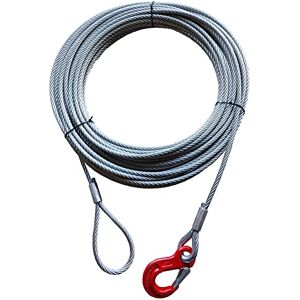 Alfa Logistik ® Crochet de fixation Crochet de charge Corde forestière Câble de levage Câble métallique Diamètre : 18 mm Longueur : 1-30 m (25 m) - Publicité Alfa Logistik ® Crochet de fixation Crochet de charge Corde forestière Câble de levage Câble métallique Diamètre : 18 mm Longueur : 1-30 m (25 m) - Publicité