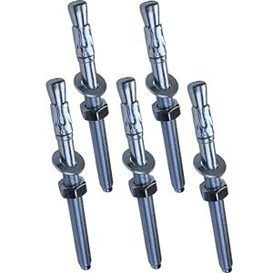 AERZETIX C54060-5x Boulon Vis d’ancrage filetage long, Goujon à expansion M12x160mm en acier zingué pour béton, pierre - Publicité AERZETIX C54060-5x Boulon Vis d’ancrage filetage long, Goujon à expansion M12x160mm en acier zingué pour béton, pierre - Publicité