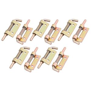 uxcell sourcingmap 10pcs Loquet A Ressort Targette A Ressort Verrou de Porte Serrure Pour Meuble Abri de Portail Garage Fer barillet ton Bronze 2,2pouces Long - Publicité uxcell sourcingmap 10pcs Loquet A Ressort Targette A Ressort Verrou de Porte Serrure Pour Meuble Abri de Portail Garage Fer barillet ton Bronze 2,2pouces Long - Publicité