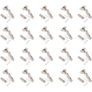 Emuca Lot de 20 charnières coudées X91 à fermeture amortie avec embases droite à visser, Hauteur 1, Acier, Nickelé - Publicité Emuca Lot de 20 charnières coudées X91 à fermeture amortie avec embases droite à visser, Hauteur 1, Acier, Nickelé - Publicité