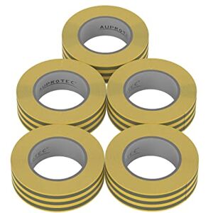 AUPROTEC 5 rouleaux VDE Ruban Isolant Électrique Bande Isolatrice PVC 15mm x 10 DIN EN 60454-3-1 couleur: jaune-vert - Publicité AUPROTEC 5 rouleaux VDE Ruban Isolant Électrique Bande Isolatrice PVC 15mm x 10 DIN EN 60454-3-1 couleur: jaune-vert - Publicité