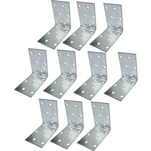 AERZETIX C58884 Lot de 10 Équerres d'assemblage renforcées 60x60x40x1.5 mm équerre de cadre à 12 trous pour charpente bois porte en acier zingué Z275 - Publicité AERZETIX C58884 Lot de 10 Équerres d'assemblage renforcées 60x60x40x1.5 mm équerre de cadre à 12 trous pour charpente bois porte en acier zingué Z275 - Publicité