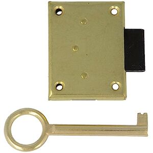 Amig Serrure à encastrer pour meuble Entraxe de 35 mm Comprend une clé à gorge Système de fermeture pour tables, armoires et petits meubles Laiton doré mat - Publicité Amig Serrure à encastrer pour meuble Entraxe de 35 mm Comprend une clé à gorge Système de fermeture pour tables, armoires et petits meubles Laiton doré mat - Publicité