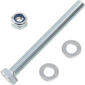 AERZETIX Kit de 10 boulons M10x100 mm à tête hexagonale + 20 rondelles + 10 écrous autobloquants hexagonaux M10 pour assemblage bricolage et fixation légère en acier - Publicité AERZETIX Kit de 10 boulons M10x100 mm à tête hexagonale + 20 rondelles + 10 écrous autobloquants hexagonaux M10 pour assemblage bricolage et fixation légère en acier - Publicité