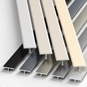 WZWZEN Profilé De Transition En Aluminium En Forme De T Pour Revêtements De Sol – Barres De Transition De Seuil De Porte, Stratifié Et Cache-joints Prêt À Poser(Argent,1.5 * 300cm) - Publicité WZWZEN Profilé De Transition En Aluminium En Forme De T Pour Revêtements De Sol – Barres De Transition De Seuil De Porte, Stratifié Et Cache-joints Prêt À Poser(Argent,1.5 * 300cm) - Publicité