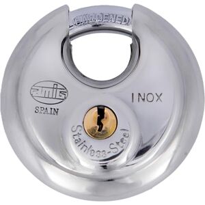 Amig Cadenas en Laiton 70 mm Modèle 004743 en Acier Inoxydable Cadenas Rond avec 2 Clés Cadenas à Clés en Laiton, Acier Inoxydable Traité - Publicité Amig Cadenas en Laiton 70 mm Modèle 004743 en Acier Inoxydable Cadenas Rond avec 2 Clés Cadenas à Clés en Laiton, Acier Inoxydable Traité - Publicité