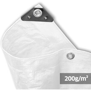 NOOR Incerata 200 g/m² - blanc - 3x6m - Publicité NOOR Incerata 200 g/m² - blanc - 3x6m - Publicité