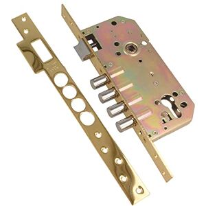 Amig Serrure à encastrer avec billes pour portes en bois Mod. 100 BASE 50/85 mm Sans cylindre et bouclier de sécurité Poignée réversible Acier laqué - Publicité Amig Serrure à encastrer avec billes pour portes en bois Mod. 100 BASE 50/85 mm Sans cylindre et bouclier de sécurité Poignée réversible Acier laqué - Publicité