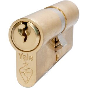 Yale KM4040-PB Cylindre européen supérieur 1 étoile - Finition laiton - Haute sécurité - Publicité Yale KM4040-PB Cylindre européen supérieur 1 étoile - Finition laiton - Haute sécurité - Publicité
