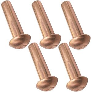 AERZETIX C48039 Lot de 5 Rivets en cuivre Ø5x20mm à tête demi-ronde rivet à tête bombée rivet plein/rivet à frapper DIN 662 - Publicité AERZETIX C48039 Lot de 5 Rivets en cuivre Ø5x20mm à tête demi-ronde rivet à tête bombée rivet plein/rivet à frapper DIN 662 - Publicité